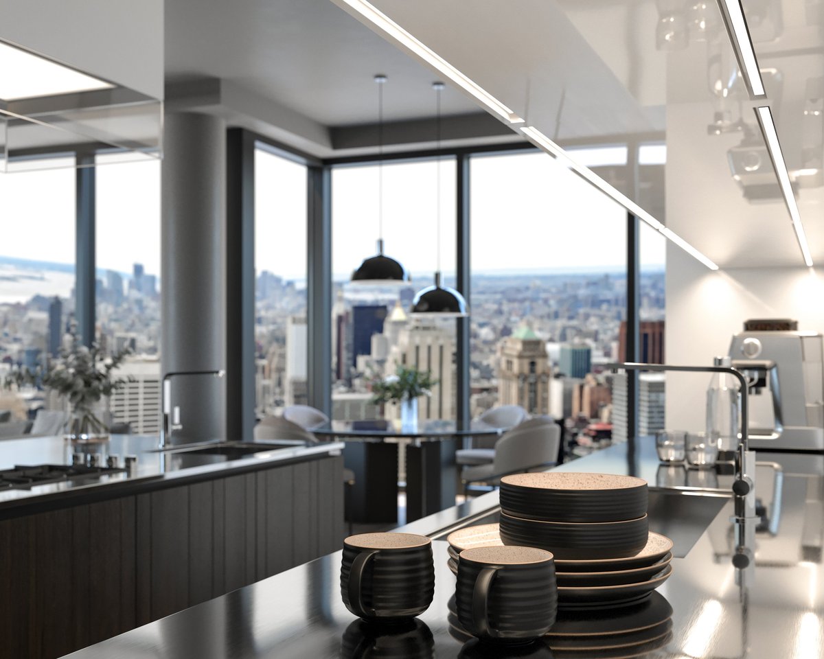 Manhattan NYC life — bright clean spaces in the heart of the city