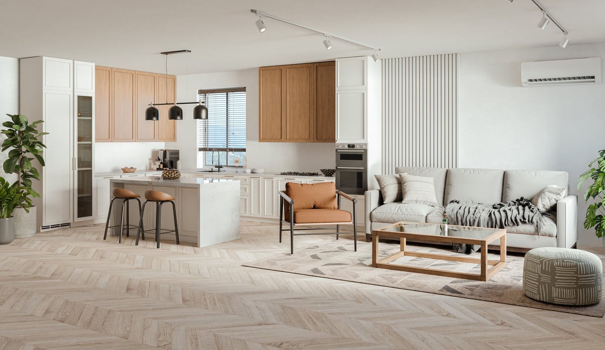 Modern Bronx apartment interior — cleaned by Bright & Fresh